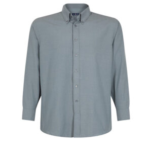 Camisa Oxford Bordada Manga Larga 