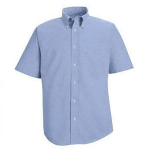 Camisa Oxford Bordada Manga Corta 