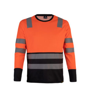 Polera Alta Visibilidad HI-VIS Manga Larga Bordado Hombre 