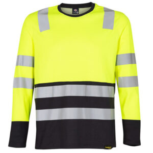 Polera Alta Visibilidad HI-VIS Manga Larga Bordado Hombre 
