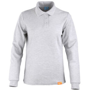 Polera Pique Bordada Manga Larga Mujer 